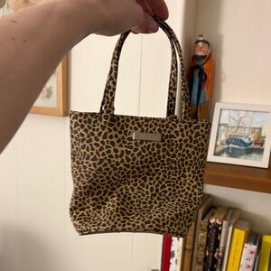 Vintage Nine West Leopard Print Mini Bag - Y2K